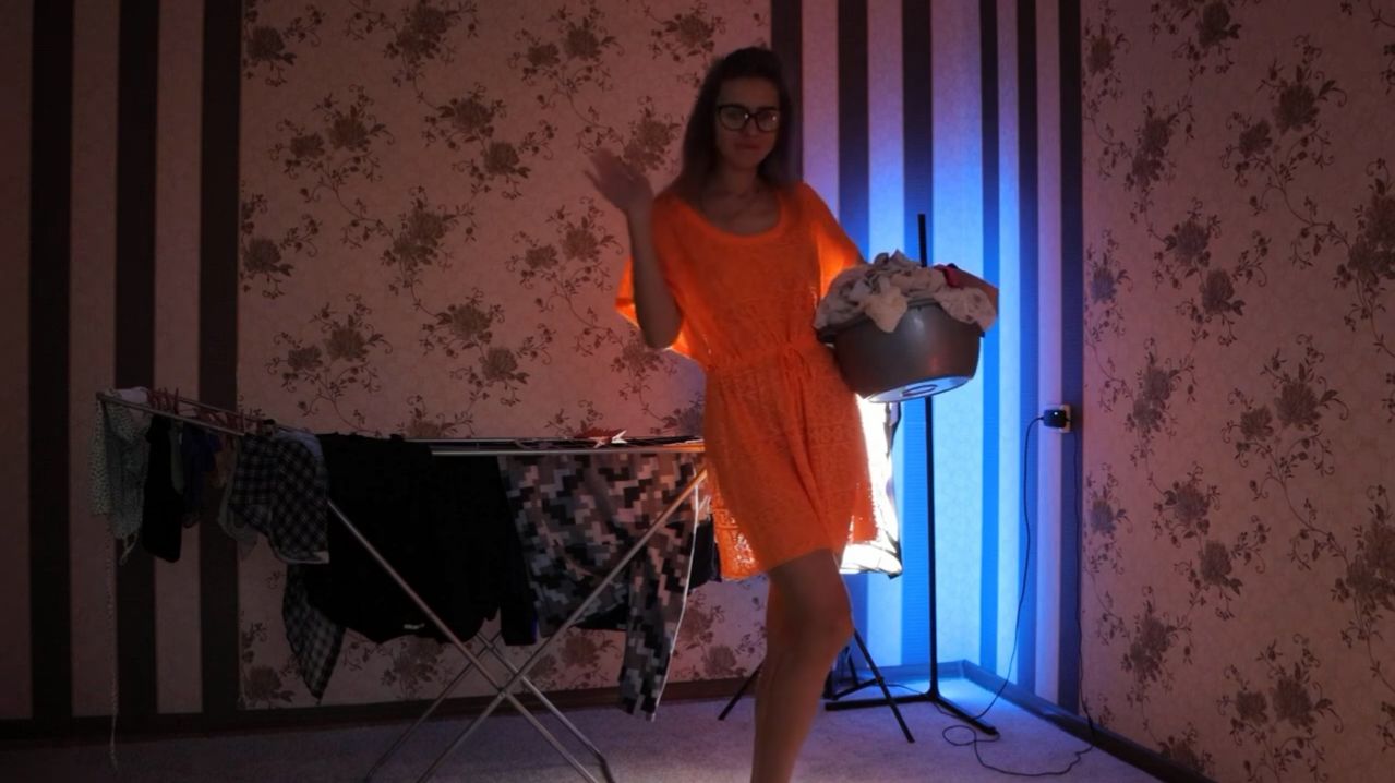 ❤️ Развешиваю бельё после стирки