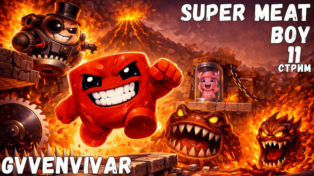(Стрим) Срезал || Super Meat Boy - 11
