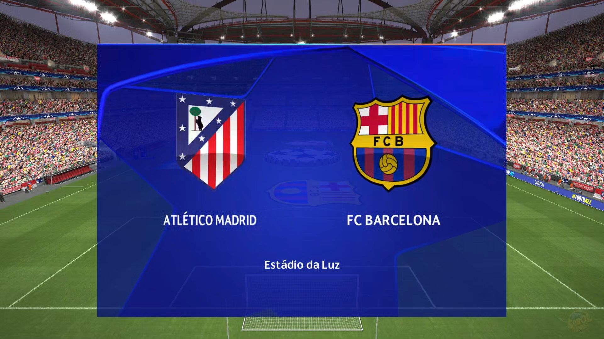 Футбол. Лига Чемпионов. Атлетико Мадрид - Барселона. Обзор матча [PES 2017]