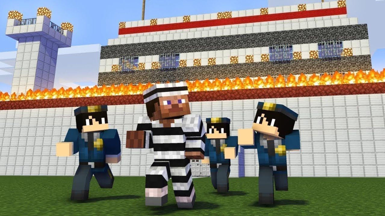 играем с другом в побег из тюрмы в майн