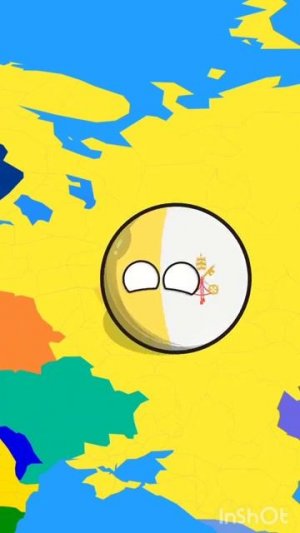 Что будет если Россия и Ватикан поменяются местами #countryballs #memes #shorts