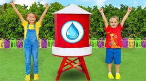 Крис и Алиса учатся не тратить воду зря!