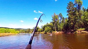 Хороший день на рыбалке! Ловим ленка.