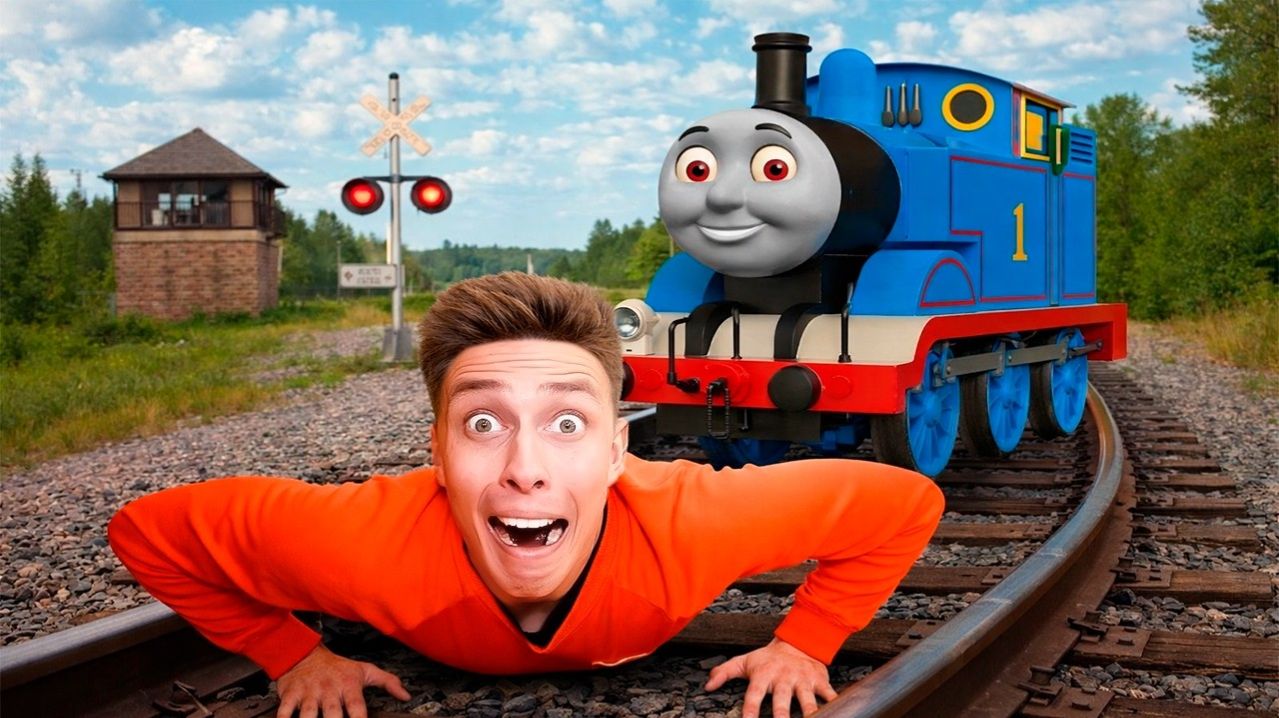 МОЙ ДРОН ОБНАРУЖИЛ ПАРОВОЗИК ТОМАС.EXE В РЕАЛЬНОЙ ЖИЗНИ!!!