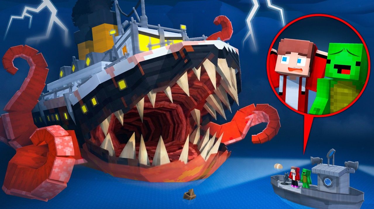 МАЙНКРАФТ ДЖЕЙ-ДЖЕЙ и МАЙКИ против ЗАРАЖЕННОГО ОКЕАНА - Видео по Minecraft