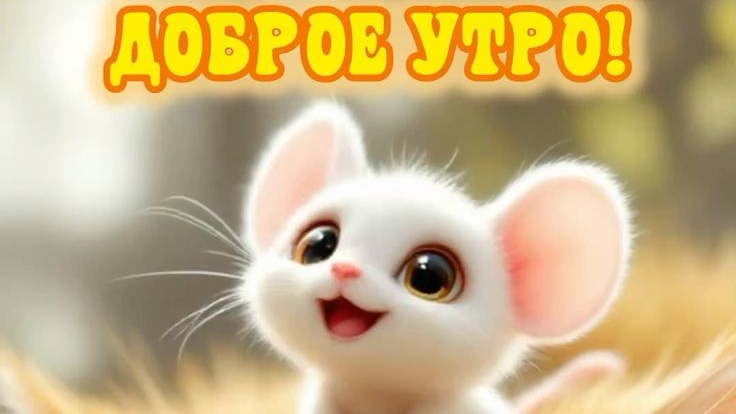 С добрым утром! Красивая музыкальная открытка.