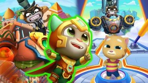 Говорящий Том бег за золотом, гонка на время, герои. Сборник. новая серия.Бегите, прыгайте и мчитесь