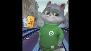 Новая игра которую не легко пройти, а именно Сбер Кидс кот бег за золотом по Питеру