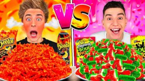 ОСТРАЯ vs СЛАДКАЯ vs КИСЛАЯ ЕДА Челлендж!