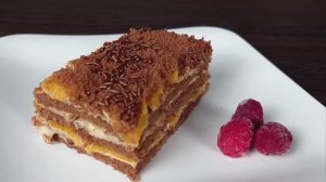 Торт без выпечки с фруктами и нежным кремом - тает прямо на вилке 😍