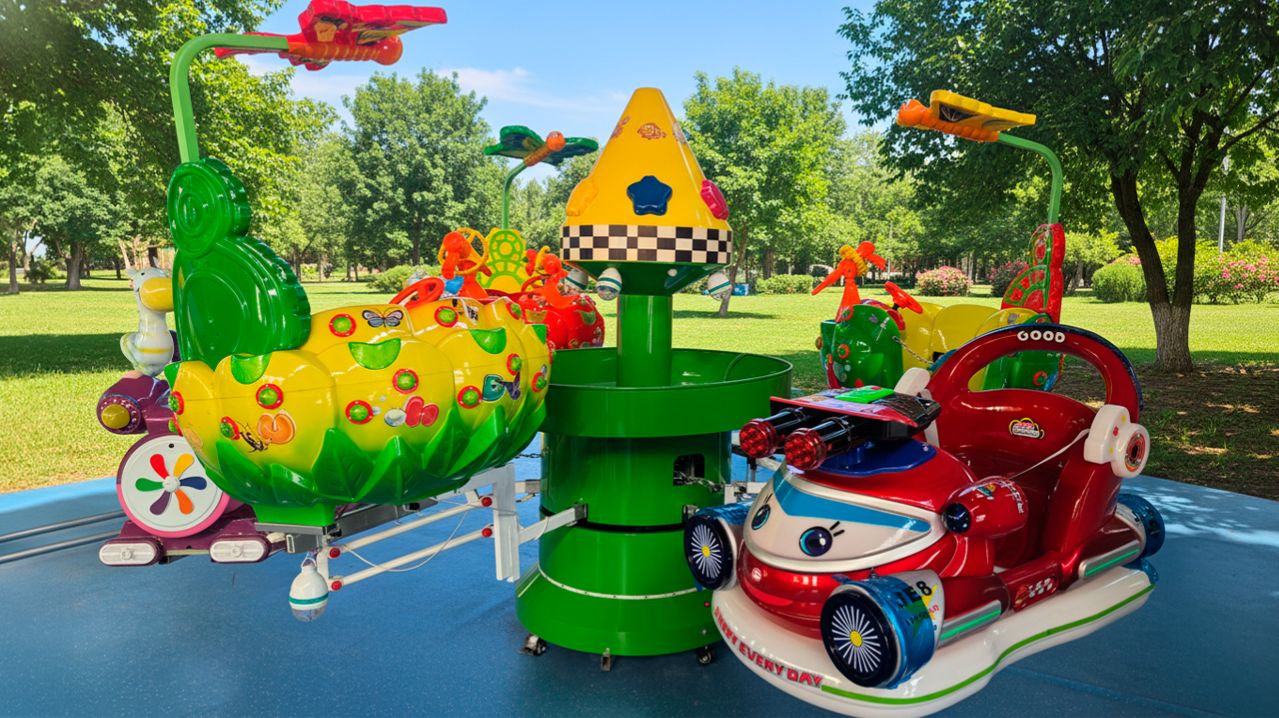 Карусель-аттракцион «Солнечный вираж», 6 кабинок, 6 мест, 0,9x0,8x2,15 м