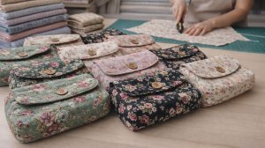 Мягкая сумка с пуговицей своими руками | Простое шитьё для начинающих