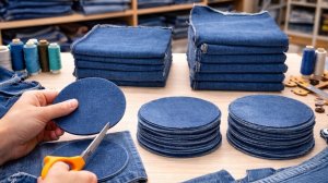 Не выбрасывайте старые джинсы! Простой способ создать красивое изделие в технике пэчворк