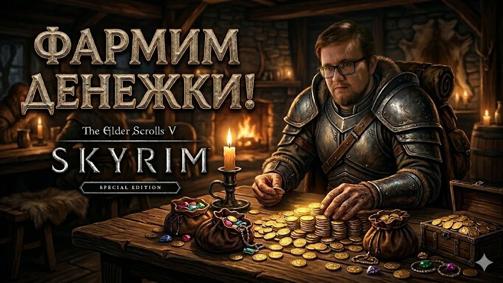 Skyrim AE: Фармим денежки!💰