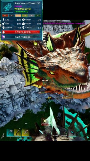 VENOM Виверна Ядовитая которая смогла.. оглушать #arksurvivalascended #Wyverns #venom звук