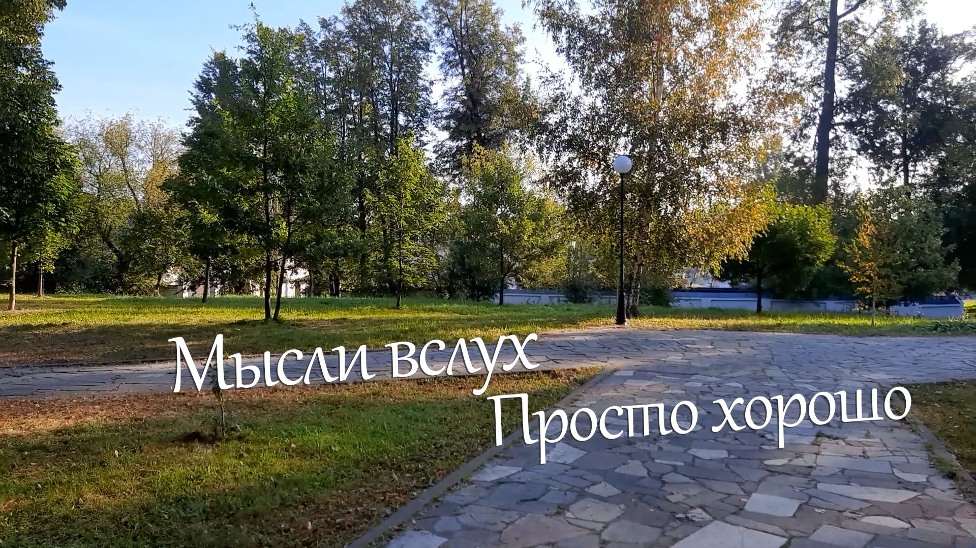 Мысли вслух просто хорошо.