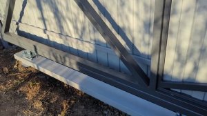 Дача..Новые откатные ворота..3 серия.03.05.24.