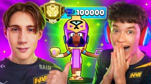 😱СОЗДАЛ КОМАНДУ НАВИ И АПНУЛ 3 ПРАЙМ НА НАДЖИИ ПЕРВЫМ В МИРЕ! 🏆 ТОП 1 МИРА В БРАВЛ СТАРС!