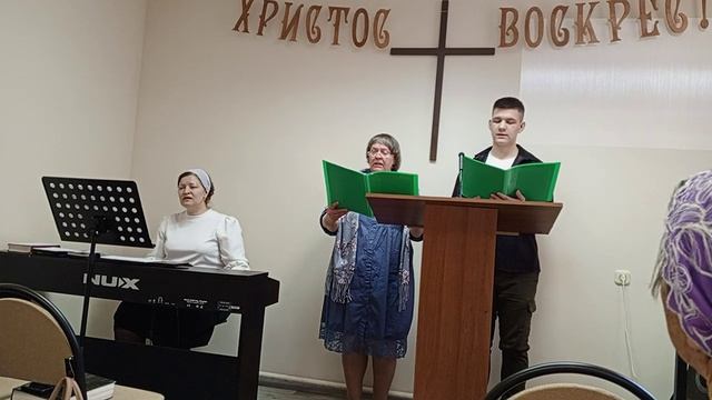 Пасхальное богослужение у баптистов