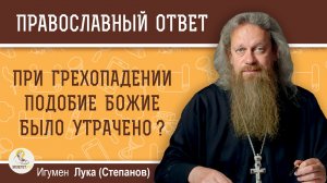 При грехопадении подобие Божие было утрачено ?  Игумен Лука (Степанов)