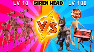 📢 СИРЕНОГОЛОВЫЙ 📢 против МОНСТРОВ ТРЕВОРА ХЕНДЕРСОНА. SIREN HEAD.