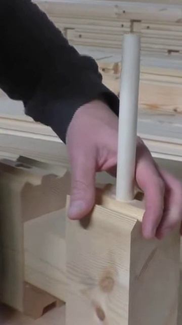 Заводская подготовка домокомплекта — нагель заходит идеально