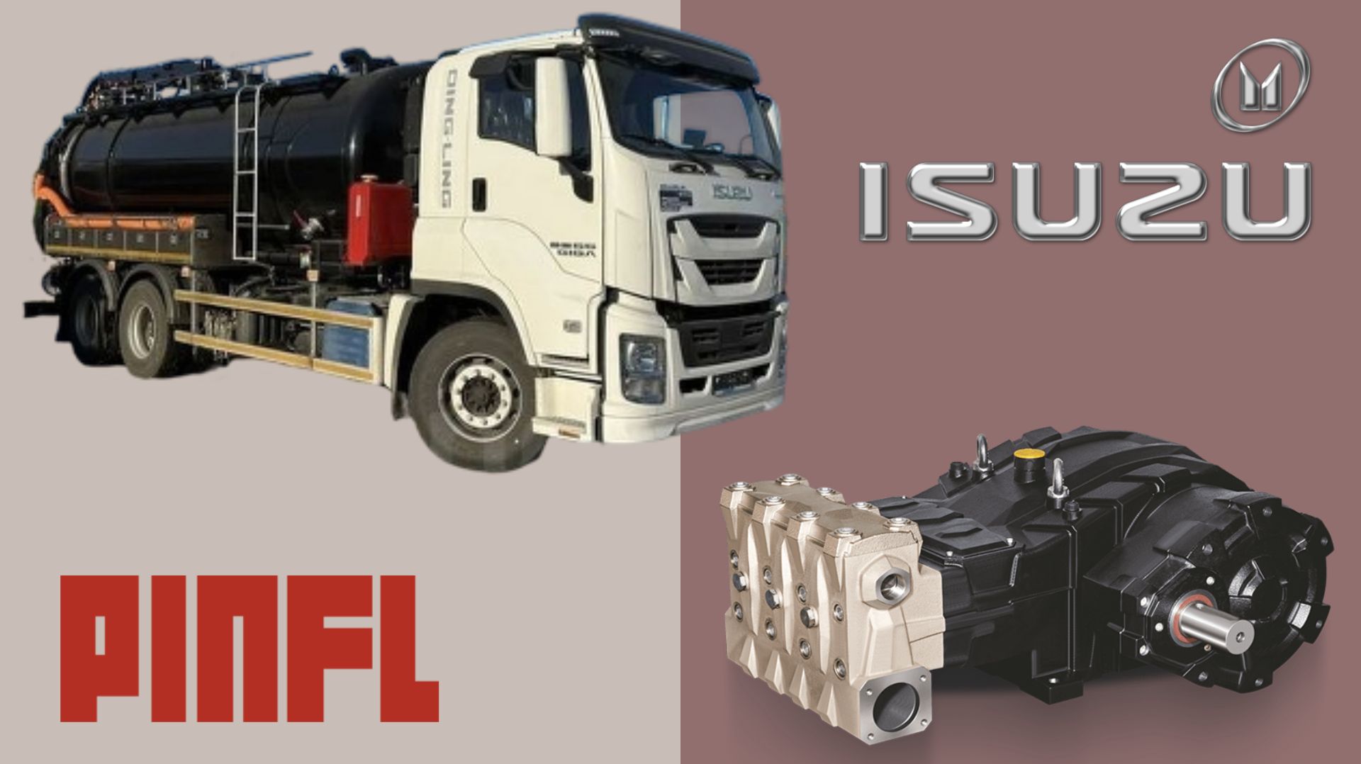 Помпа PINFL MGS60-2.17 схватила клина на машине ISUZU GIGA