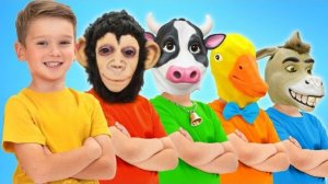 Пять маленьких Майков играют в прятки с дядей