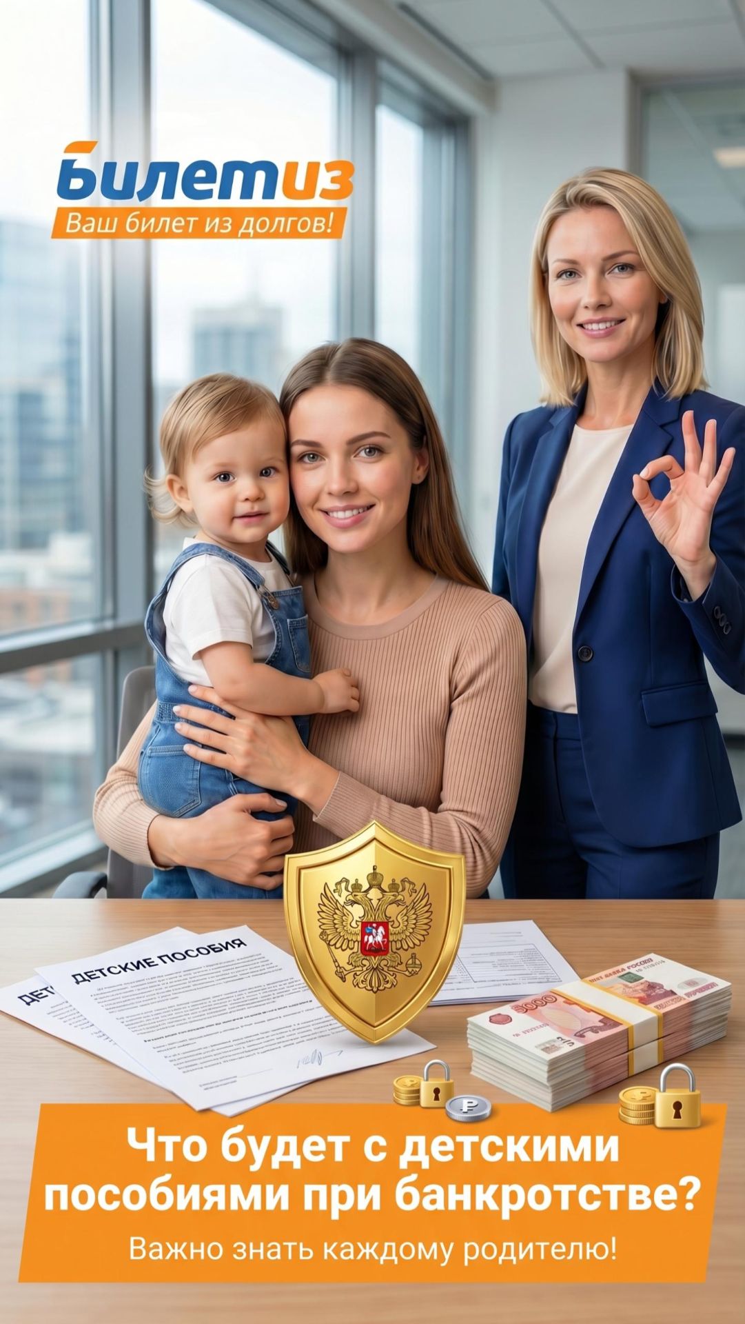 Детские выплаты во время банкротства
