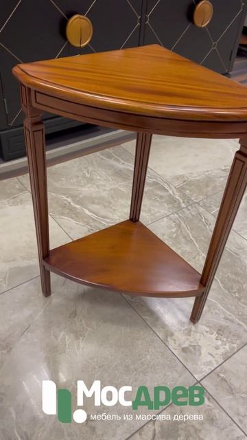 Консоль угловая МИГ212 из красного дерева от фабрики Satin Furniture Индонезия