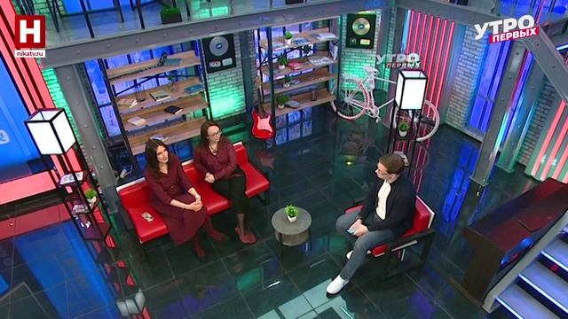 Мария Лазарева и Людмила Жданова. Библионочь в музее истории космонавтики  УТРО ПЕРВЫХ