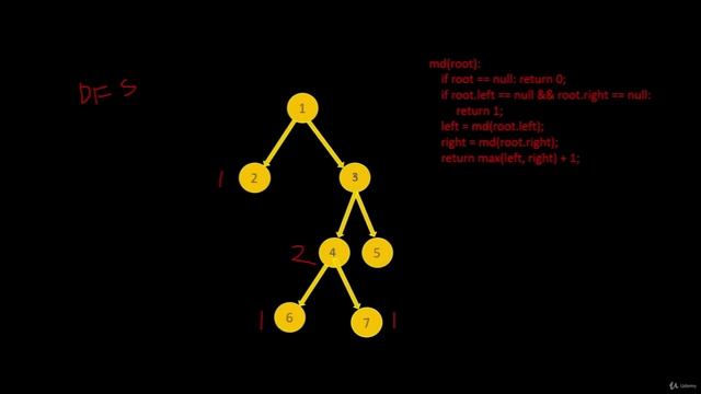107 - Tree, Stack, Queue - Maximum Depth of Binary Tree (LeetCode 104)