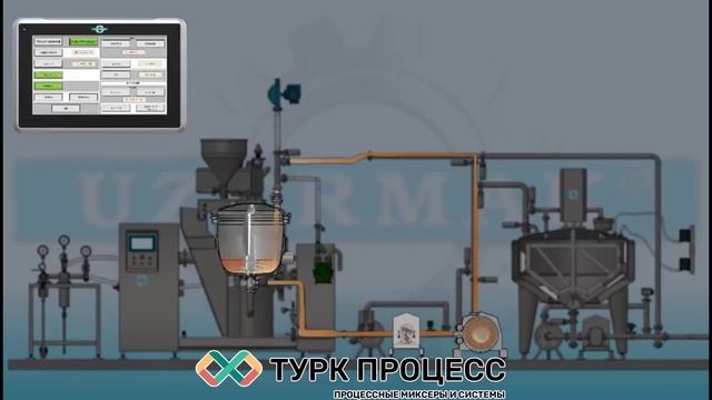 ТуркПроцесс - визуализация рабочего процесса вакуумного миксера