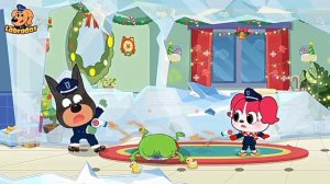 Храбрый шериф Лабрадор, лёд вокруг, познавательный мультфильм.