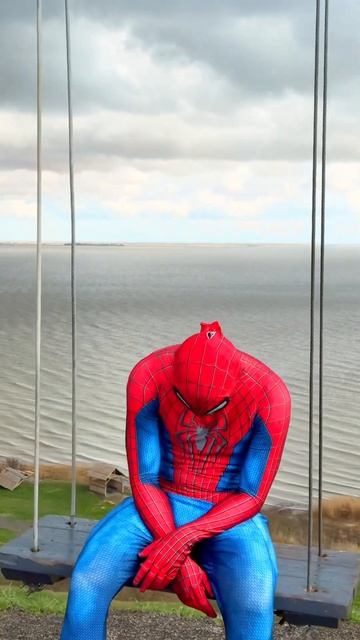 Spider-Man is sad #spiderman