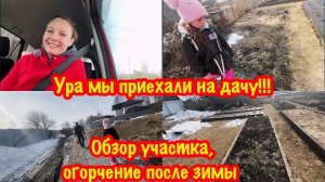 ДАЧНЫЙ СЕЗОН НАЧИНАЕТСЯ!/ПЕРВЫЕ САДОВЫЕ РАБОТЫ И ОБЗОР УЧАСТКА ПОСЛЕ ЗИМЫ