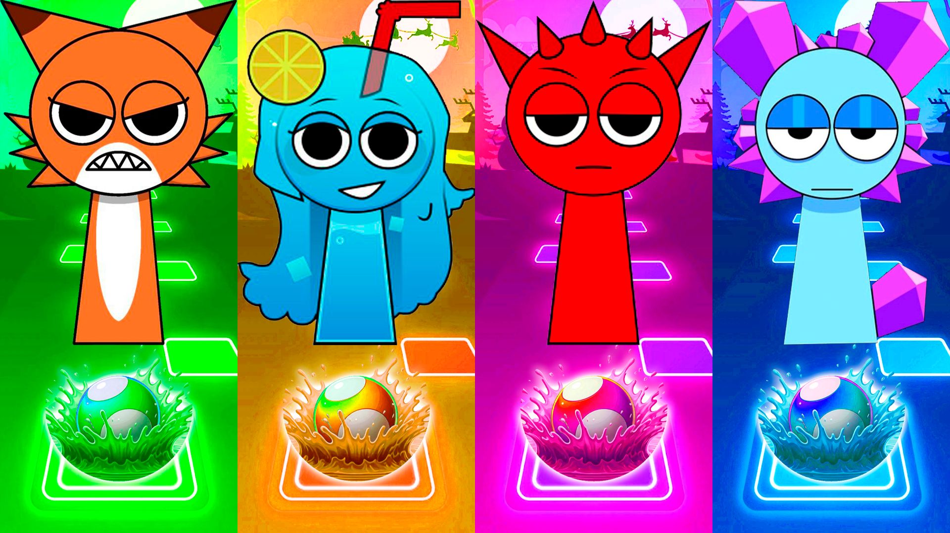 Coffin Dance Спрунки 245 уровень - Мультики про Спрунке  МУЛЬТФИЛЬМЫ SPRUNKI в Tiles Hop