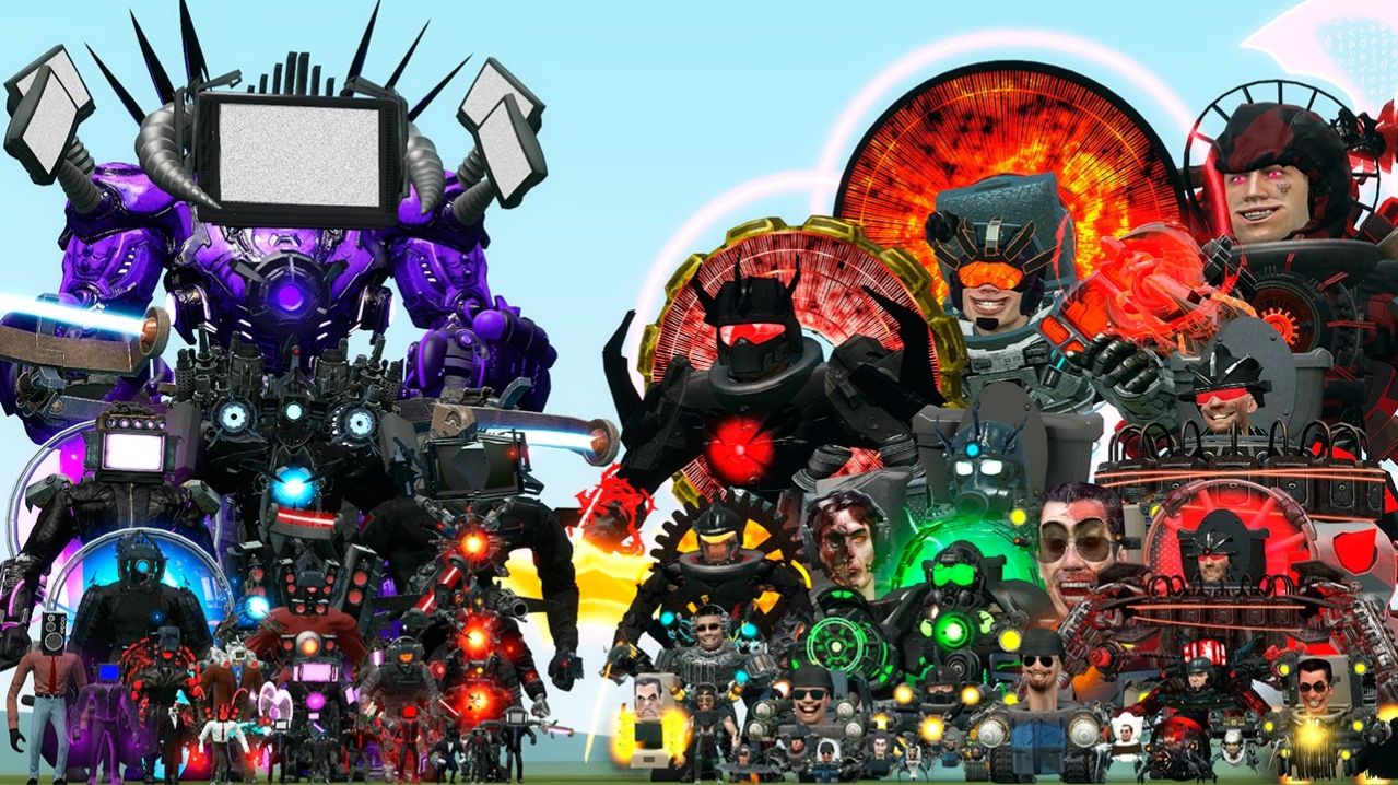 Ультра ТВ Дрилл Титан (Улучшенная версия) против Астро Морозомётчика Скибиди Босса