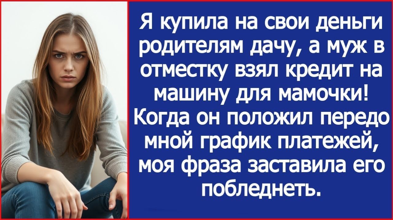 Муж в отместку взял кредит на машину для мамочки| ИСТОРИЯ ИЗ ЖИЗНИ | АУДИО РАССКАЗ | СЛУШАТЬ ИСТОРИЮ смотреть онлайн