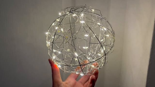 Декоративный светящийся шар РОТТО, металл, серебряный, AMZ141050