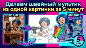 Делаем швейный мультик за 5 минут из 1 картинки