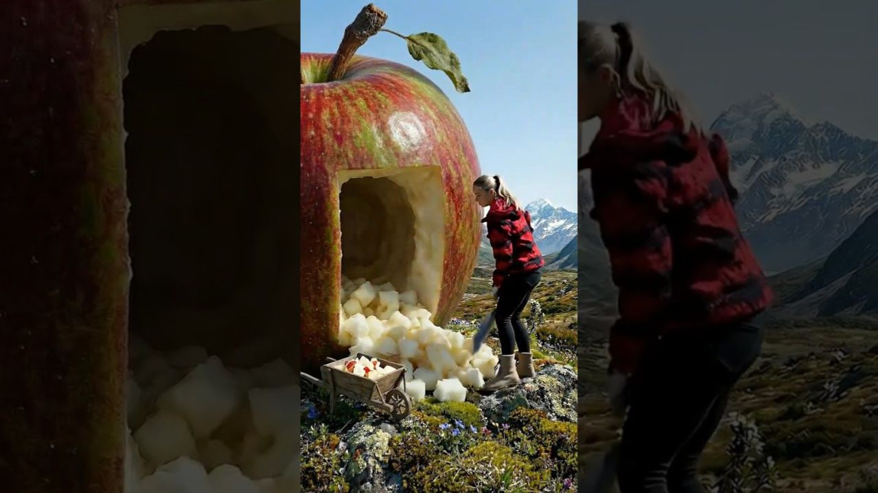 СТРОИМ ДОМ В БОЛЬШОМ ЯБЛОКЕ ИНТЕРЕСНОЕ ЗАЛИПАТЕЛЬНОЕ ВИДЕО ДЛЯ ДЕТЕЙ ДЕТСКИЙ КАНАЛ ИГРАЛКИ-ЗАЛИПАЛКИ