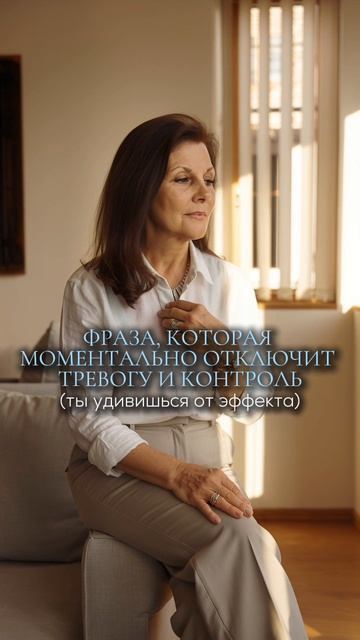 Фраза которая моментально отключает тревогу и контроль ты удивишься от эффекта