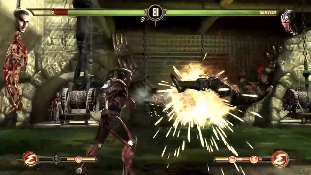 Mortal Kombat 9 - Джакс vs Сектор. Фаталити