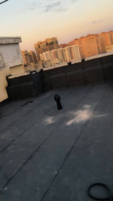 Город Краснодар заканчиваем монтаж гидроизоляции крыши многоквартирного дома. Наплавляемая кровля.