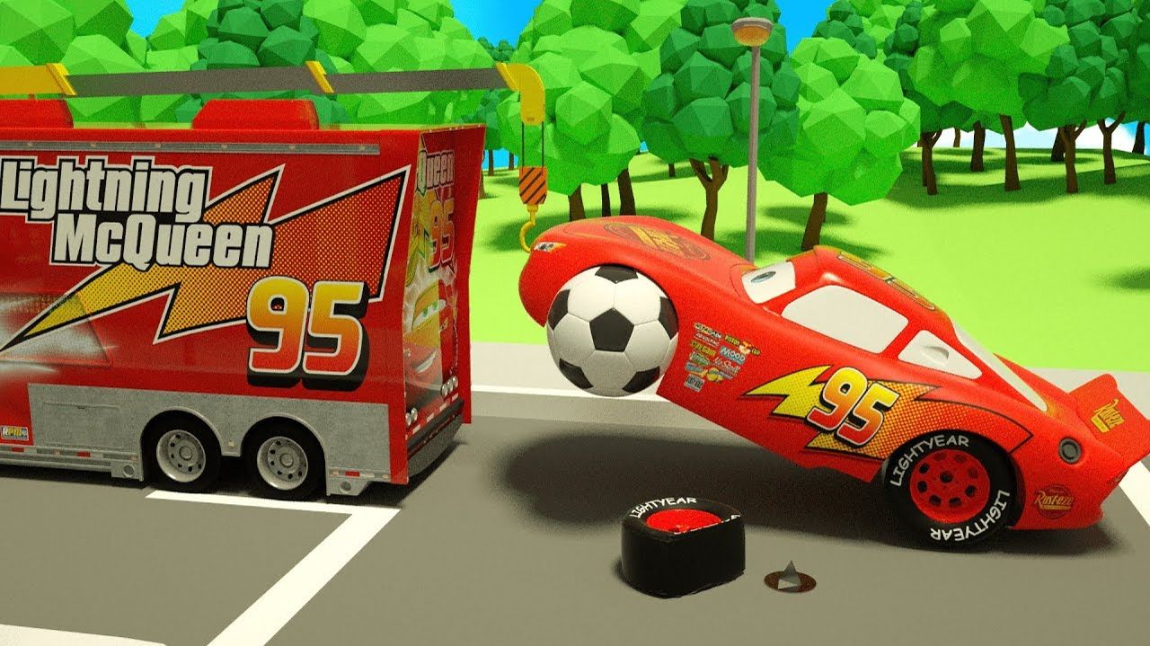 Песенка про Маккуина, меняющего колёса - Детские стишки и песенки - Видео для обучения детей