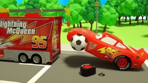 Песенка про Маккуина, меняющего колёса - Детские стишки и песенки - Видео для обучения детей