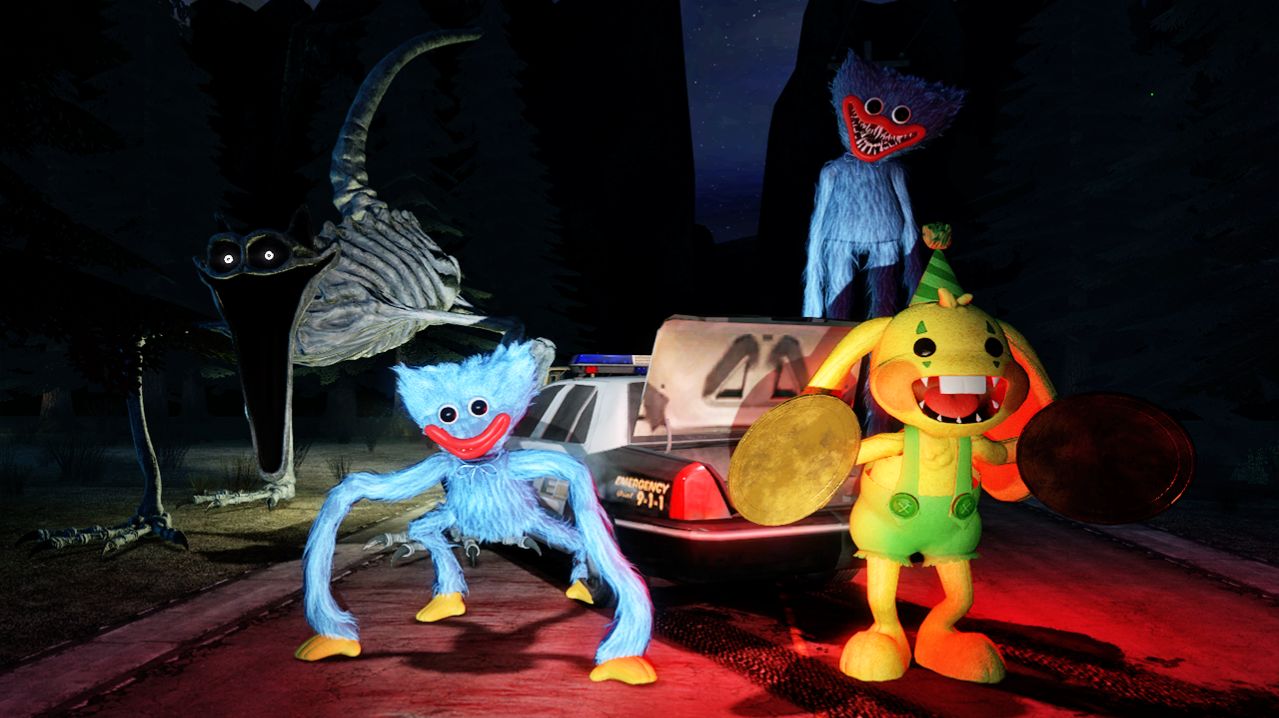 Поппи Плейтайм  Poppy Playtime: Catnap Huggy Wuggy Bunzo Bunny в Гаррис Мод  Garrys Mod  Gmod