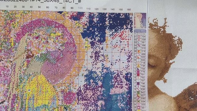 16 апреля  продвижение  равномерка. нанесёнка. канва.