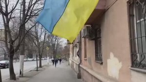 АРХИВ. Одесса 16 апреля 2022 года. Обстановка в городе. Дерибасовская все ещё перекрыта